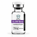 GLOW 70mg Lyophilized Powder vial — research use only