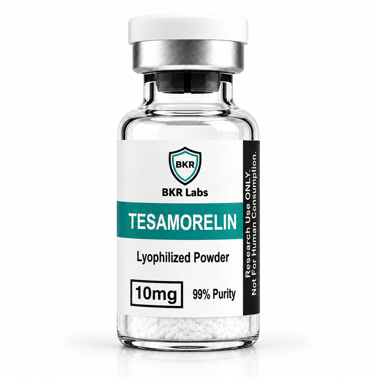 Tesamorelin 10mg lyophilized powder vial, BK Research Labs